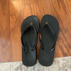 Tory Burch Black Flip Flops